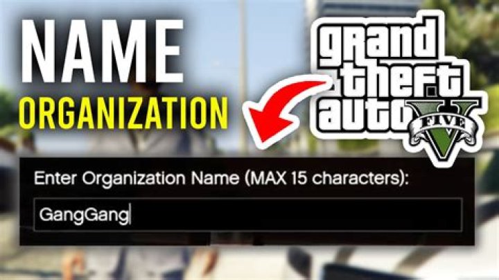 How to name your organization in GTA 5 & GTA Online
