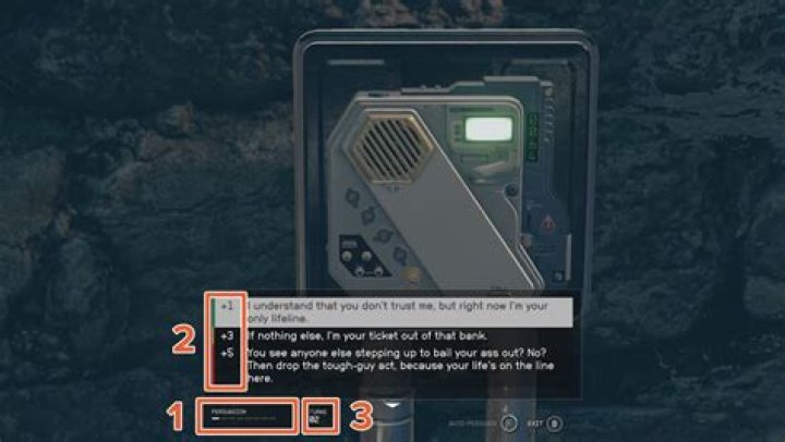 How to pass Persuasion checks in Starfield
