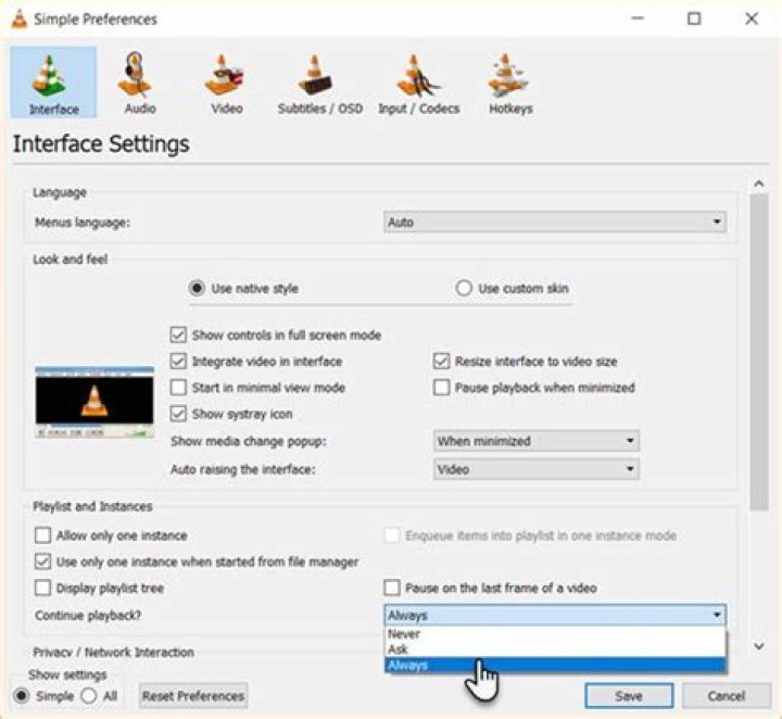 How to Remember Video Playback Position in VLC to Resume Later