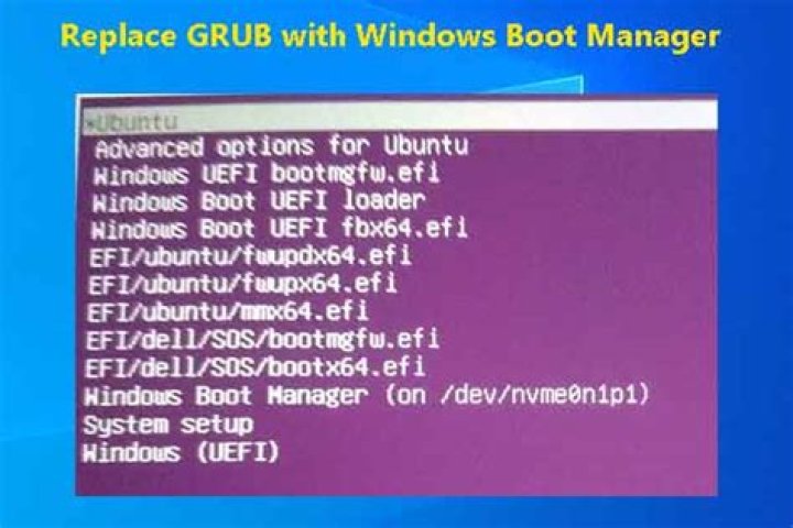 How to Replace GRUB With Windows Boot Manager