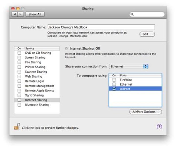 How To Share The Internet Connection Between Mac and PC
