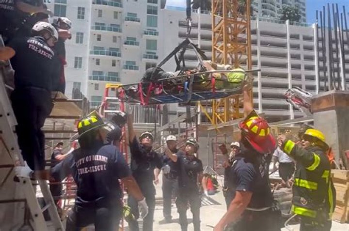 	IMPALED MAN SURVIVES FALL AT WORK SITE WORKER DROPS 35 FEET ONTO 4-FOOT UPRIGHT POLE	