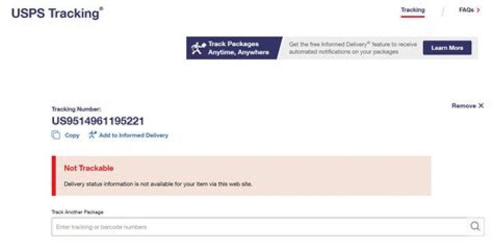 Is the Delivery on Hold Text From USPS With Tracking ID “us9514961195221” a Scam?