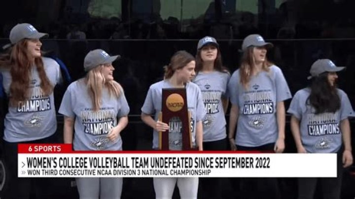 Juniata College celebrates back-to-back women's volleyball championships