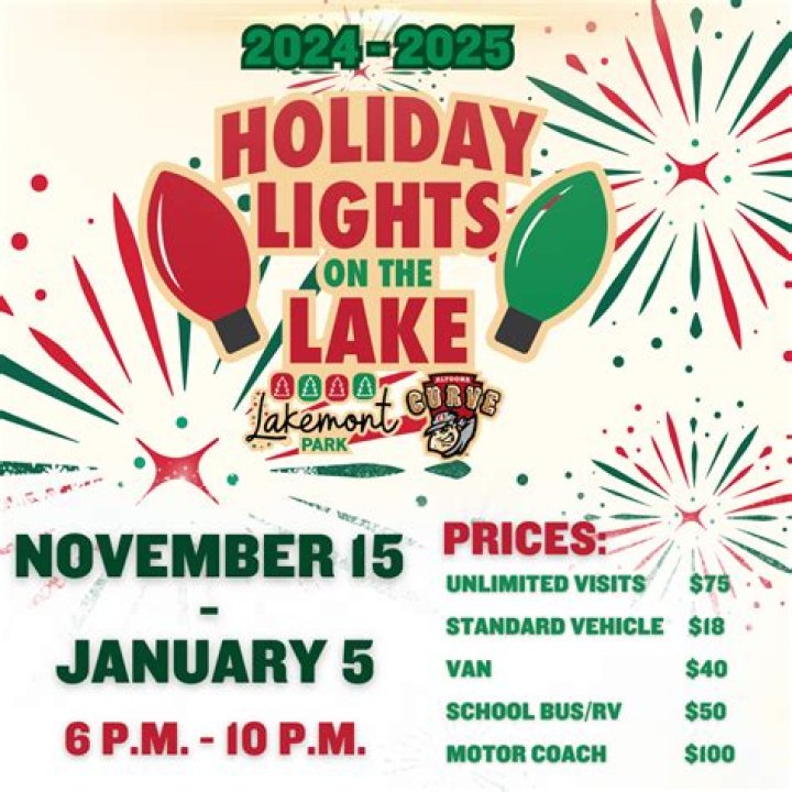 Lakemont Park's Holiday Lights on the Lake opens tonight