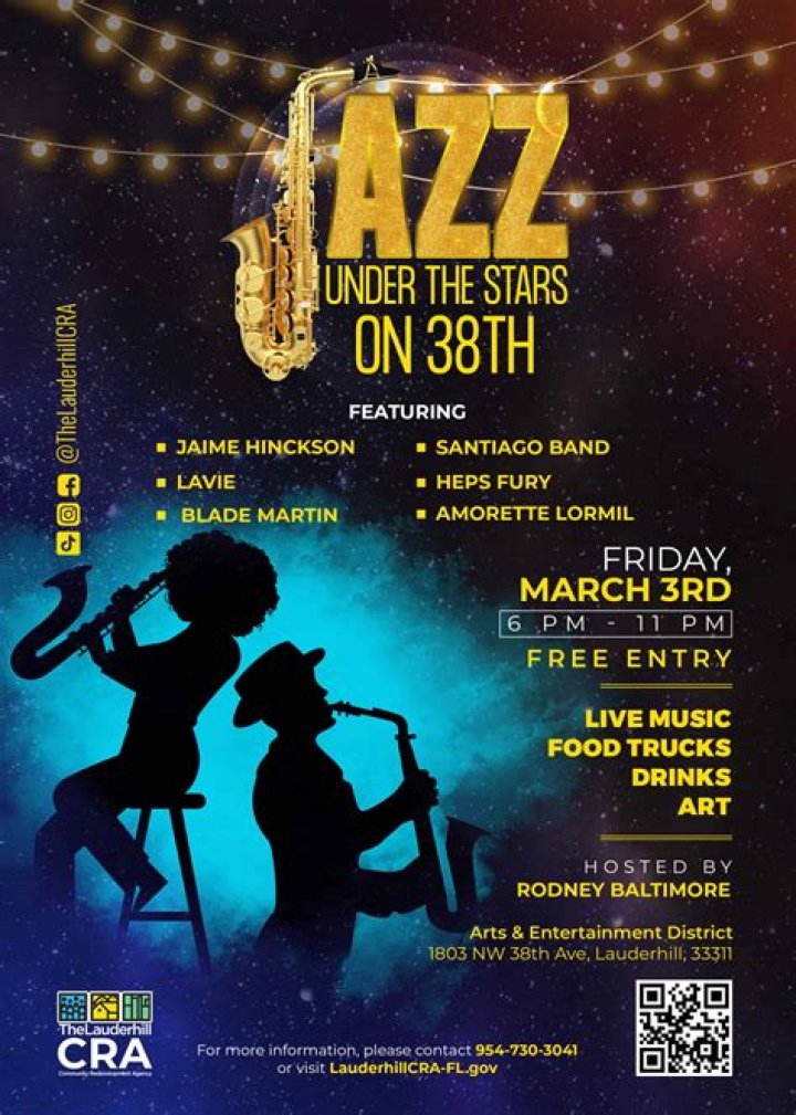	LAUDERHILL FESTIVAL TO BLEND JAZZ, BLUES	