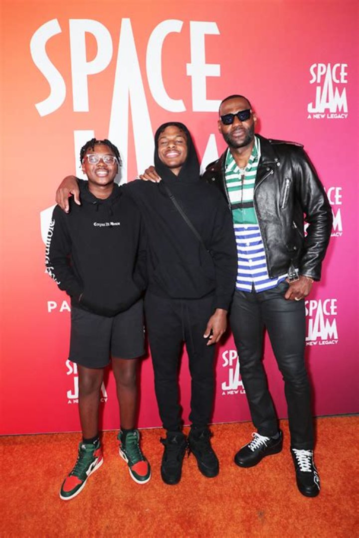 LEBRON JAMES AND SONS BRONNY AND BRYCE ATTEND ‘SPACE JAM’ EVENT