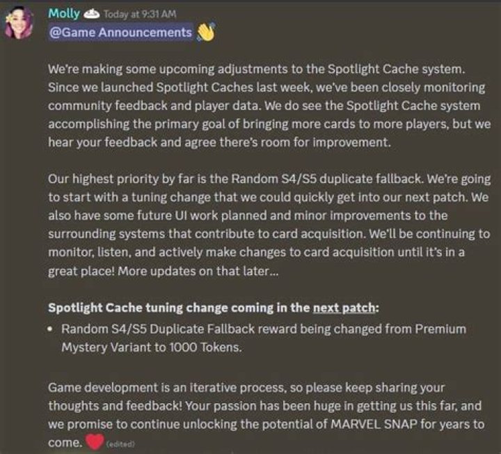 Marvel Snap’s controversial Spotlight Cache feature set for major overhaul