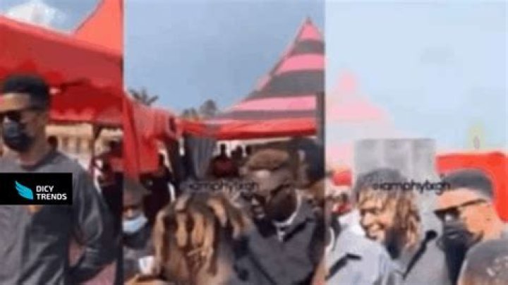 Medikal, Kofi Kinaata and others Storm Quamina MP’s Father’s Funeral.