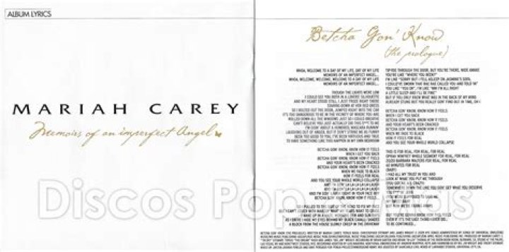 Memoirs of an Imperfect Angel Mariah Carey (CD)