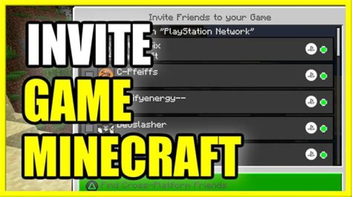 Minecraft PS4: How to Invite & Play With Friends