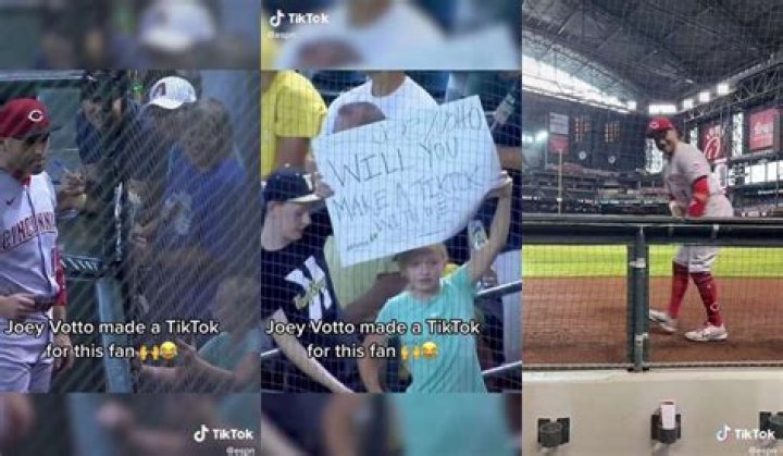 MLB star Joey Votto goes viral on TikTok doing 