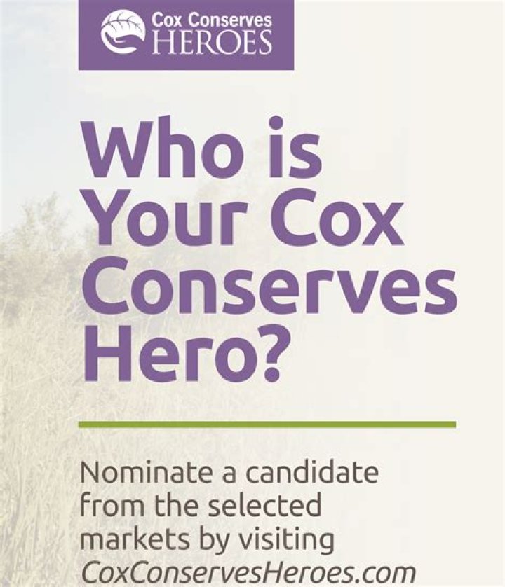 	‘Mother Nature’ named Cox Conserves Hero	