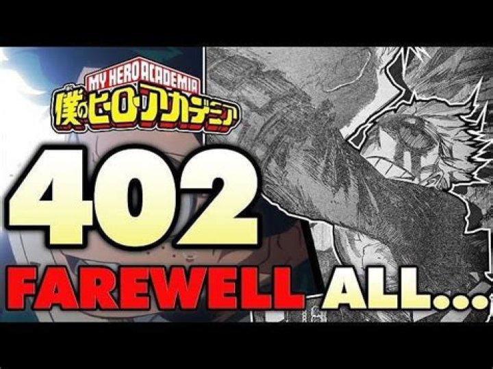 My Hero Academia chapter 403 release date confirmed after delay