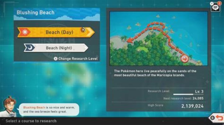 New Pokémon Snap Blushing Beach Pokémon list and maps guide
