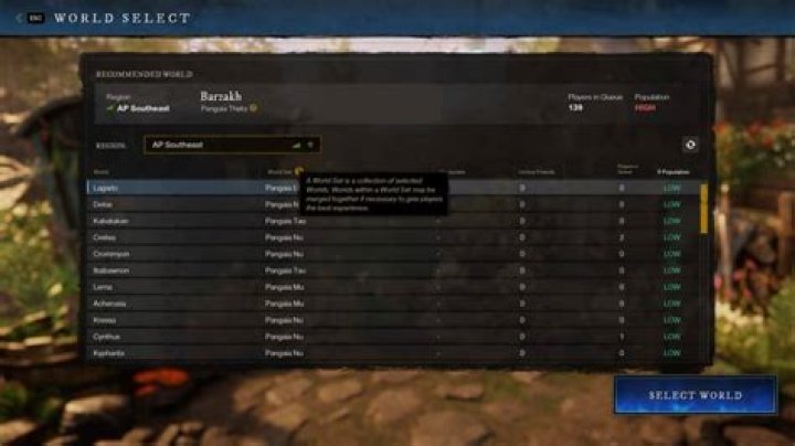 New World character creation explained: Customization options, choosing a server