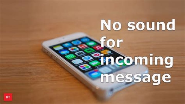 No audible sound for Text Messages