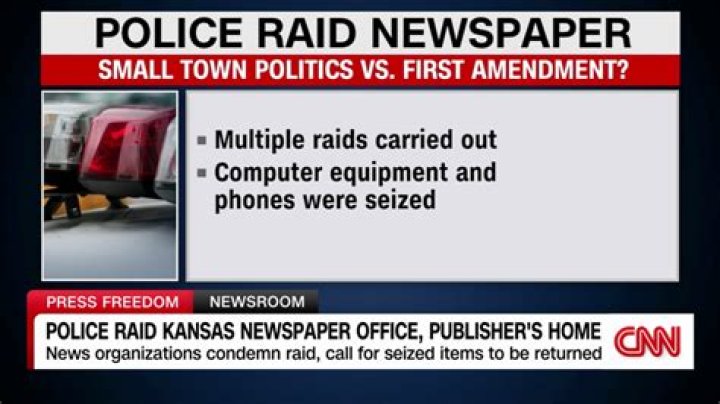 
Opinion |	Police raid on Kansas newspaper was totally wrong and possibly illegal | Editorial	