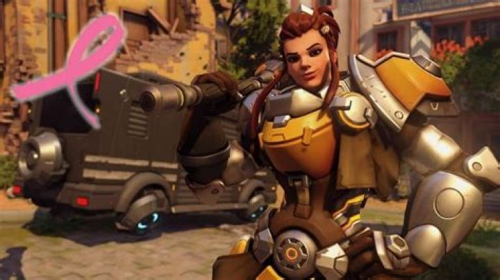 Overwatch Brigitte cancer awareness skin concept rivals pink Mercy