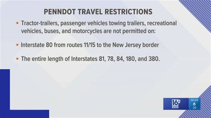 PennDOT lifts speed restrictions on area roadways