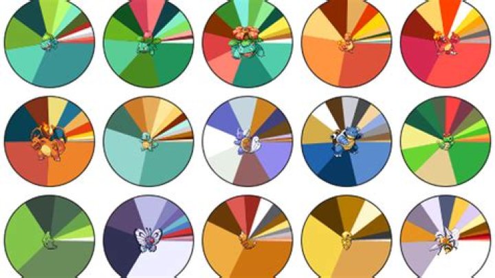 Pokemon color palettes are like a rainbow explosion