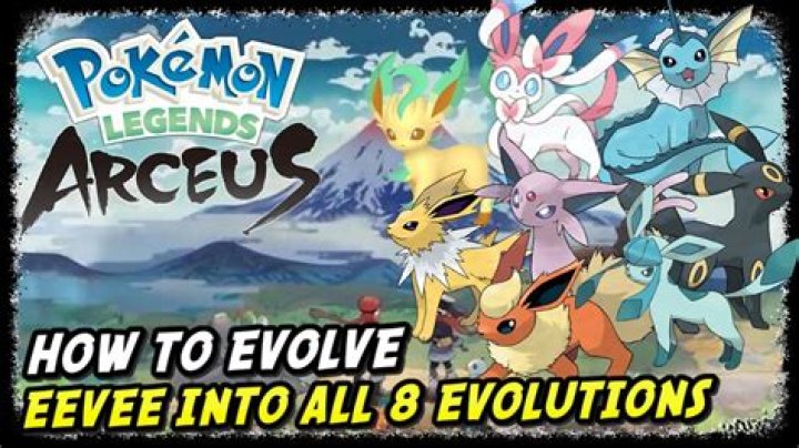 Pokemon Legends: Arceus Eevee Evolution Guide