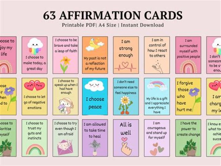 Positive Affirmation Cards