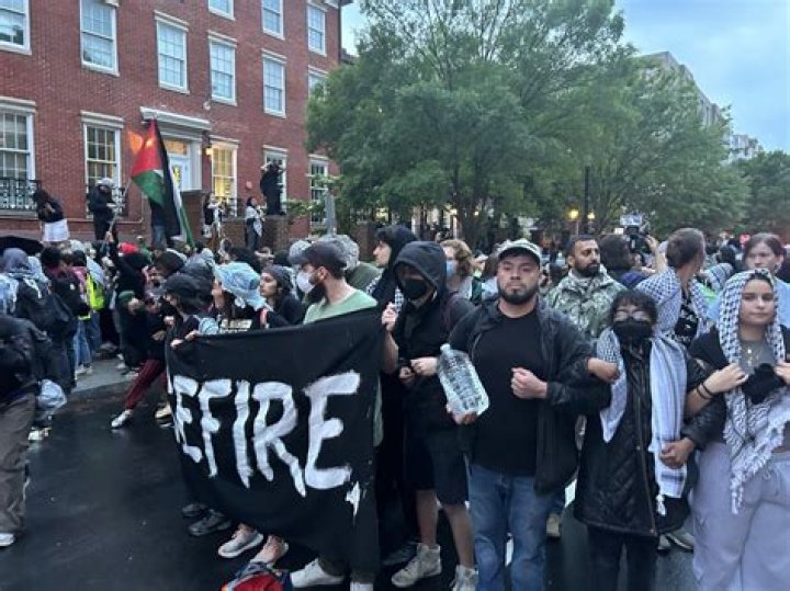 Protesters mark 13 days at GWU's pro-Palestinian encampment