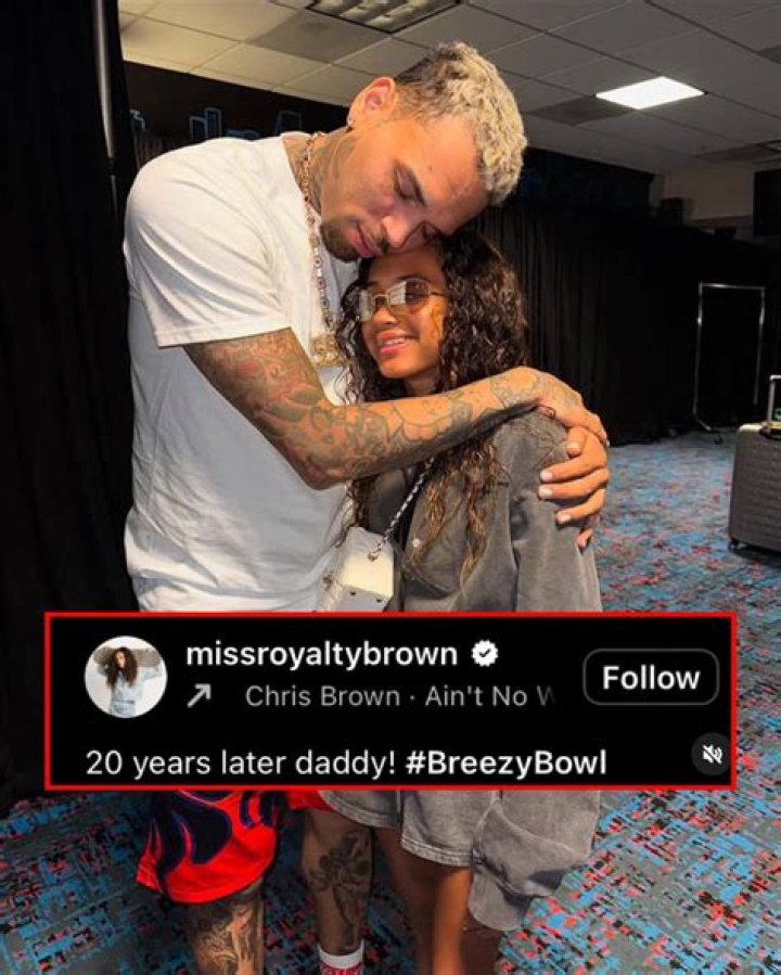 ROYALTY BROWN SENDS LOVE TO DAD CHRIS BROWN AMID AMA CANCELLATION