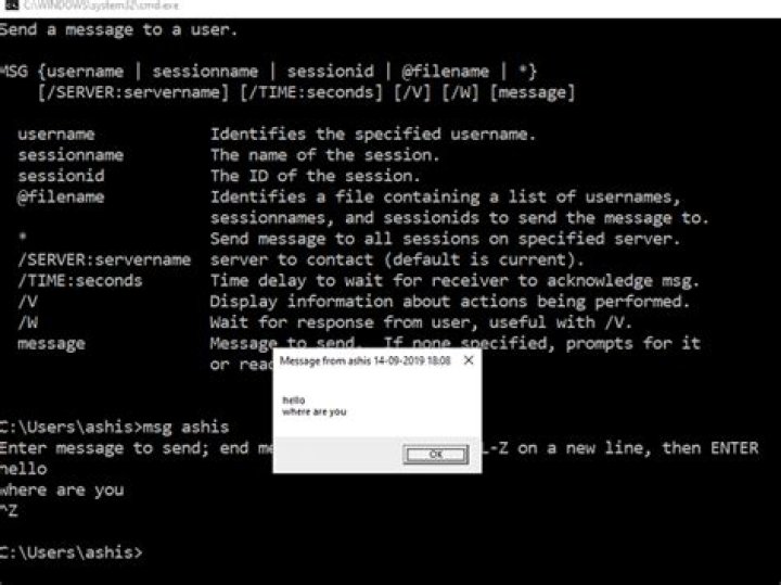 Send Message to any IP Address