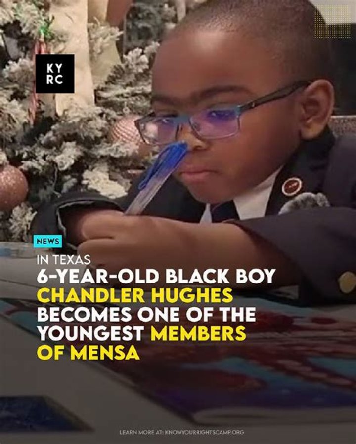 SIX-YEAR-OLD CHANDLER HUGHES IS MENSA’S NEWEST MEMBER