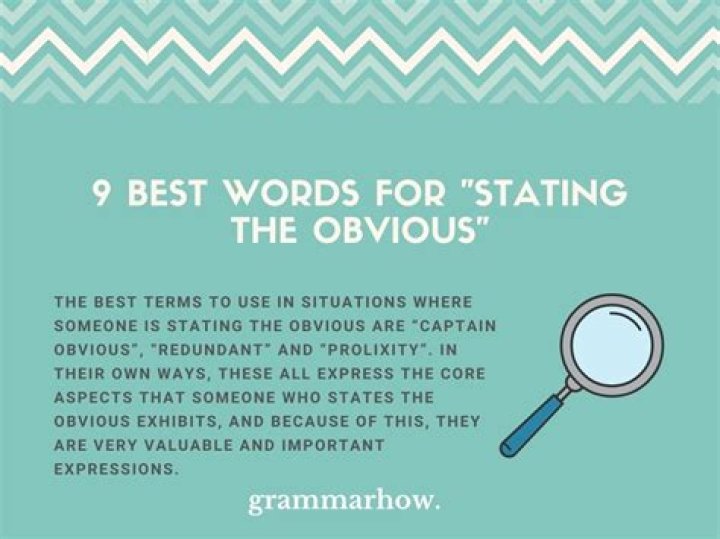 	Storyteller: Stating the obvious	
