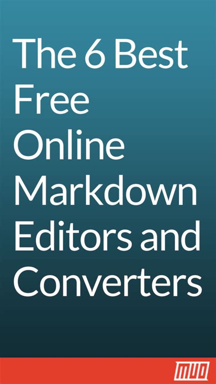 The 6 Best Free Online Markdown Editors and Converters