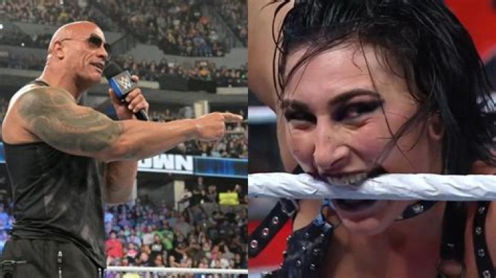The Rock sends a two-word message to Rhea Ripley