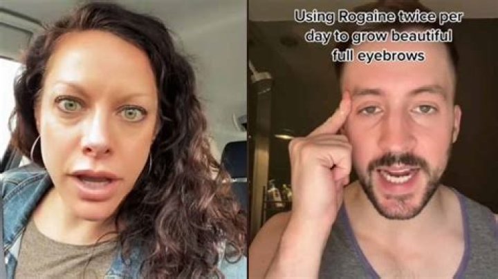 Tiktokers regretting the 90s are using Rogaine to regrow their eyebrows