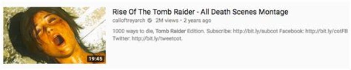 Tomb Raider’s grisly death animations are outdated