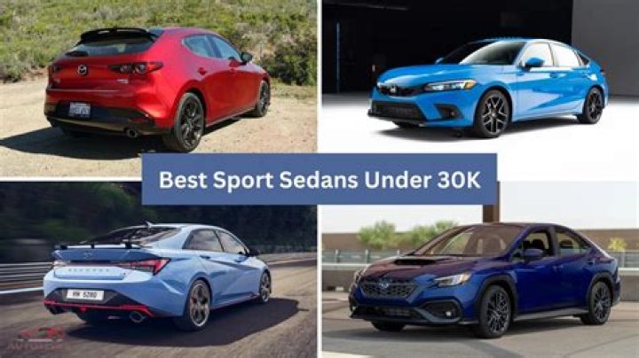 Top 10 Most Attractive Sedans Under $30K To Buy In 2023