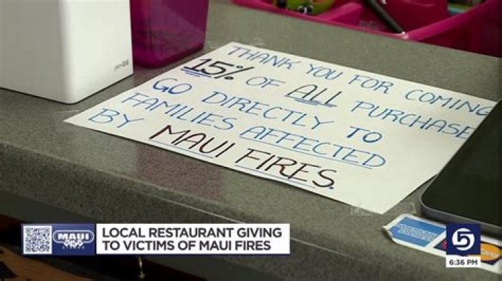 Utah restaurant with ties to Maui donates proceed of sales to fire relief