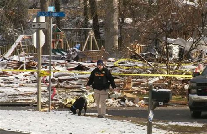 Virginia home explosion caught on camera
