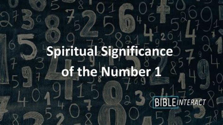 What Does Number 1 Mean Spiritually Archives