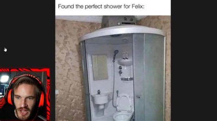What does the PewDiePie shower meme mean?