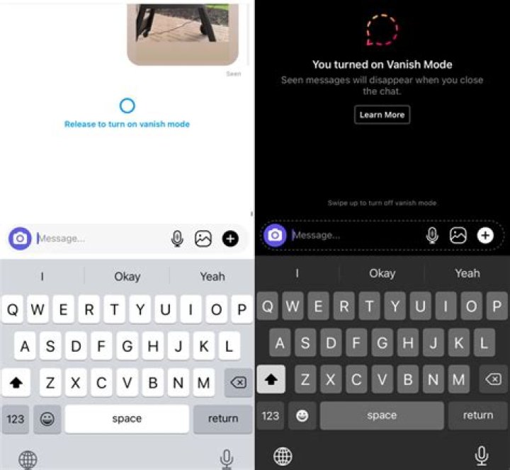 What is Vanish Mode on Instagram?