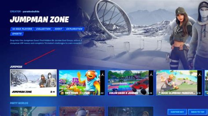 Where is the Jumpman Zone in Fortnite?