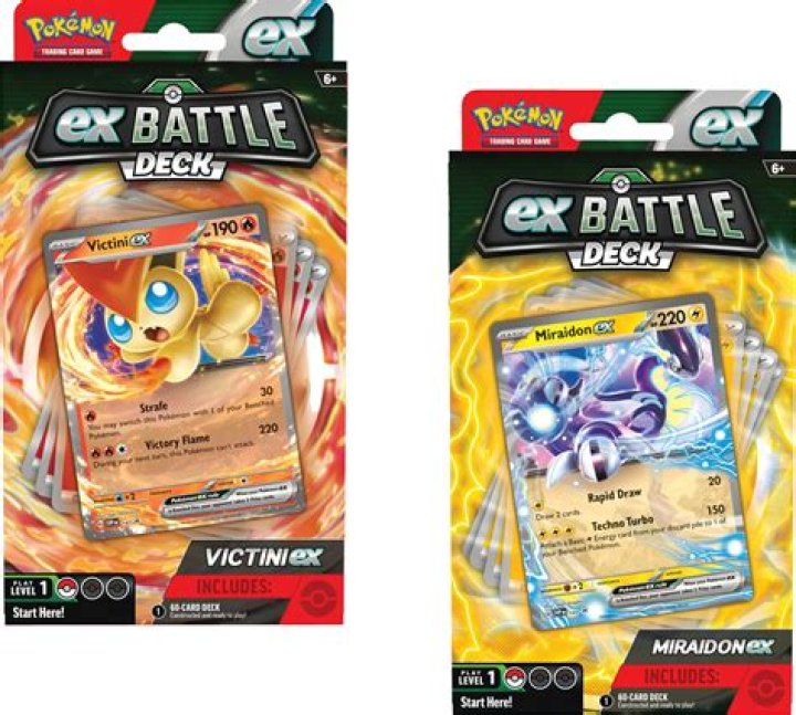 Where to buy Pokemon TCG Victini and Miraidon ex Battle Decks