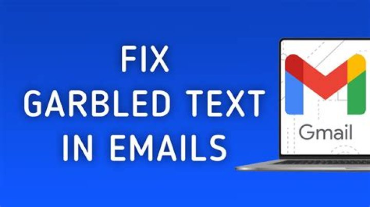 Why are some emails received in Outlook garbled?