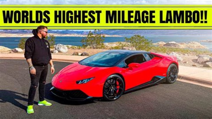 YouTuber rents highest mileage Lamborghini Huracan in the world