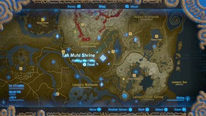 Zelda: Breath of the Wild guide: Tah Muhl shrine location, treasure and puzzle solutions